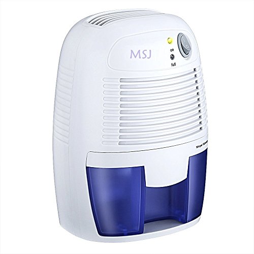 MSJ Portable Dehumidifier with 250ml/day Dehumidification 500ml Water Tank Air Dehumidifier Compact Moisture Absorber for Home Closet Basements Kitchen Office - B01HJTS7J0